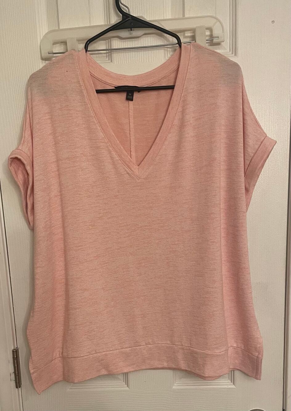 Banana Republic Pink Dolman Sleeve Oversized Luxespun Top, A70